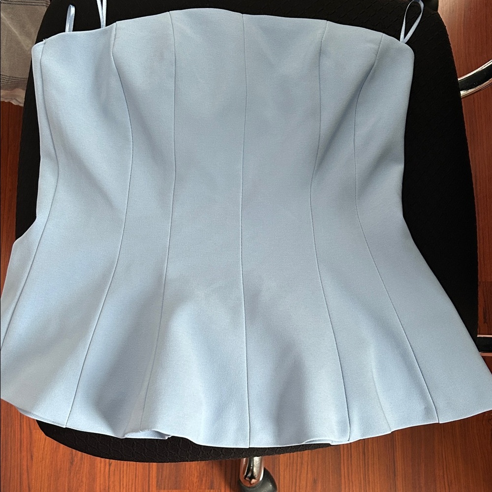 Zara Sky Blue Top